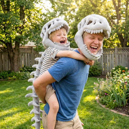 The Cozy-Saur™ Dino Skeleton Plush Costume Set