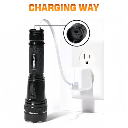 SUPTRUCK™ VoltGuard X95 Tactical Stun Flashlight