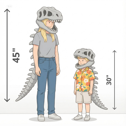 The Cozy-Saur™ Dino Skeleton Plush Costume Set