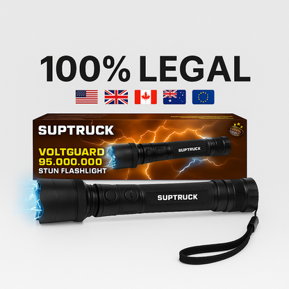 SUPTRUCK™ VoltGuard X95 Tactical Stun Flashlight